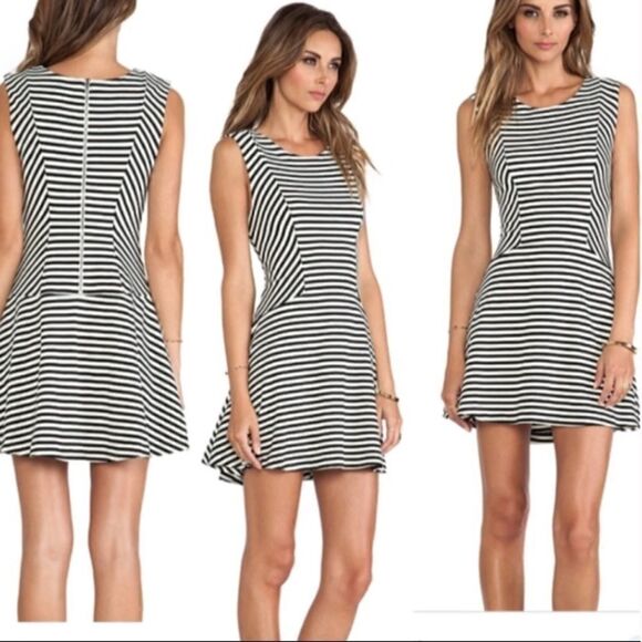 Free People Cha Cha Striped Mini Dress - Picture 6 of 6